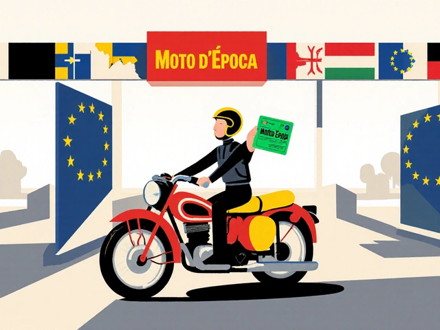 RC Moto d'epoca all'estero: Carta Verde e paesi inclusi nel 2025